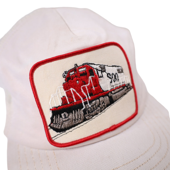 Vintage SOO Line Railroad Locomotive Train Patch Mesh Trucker Hat - Picture 3 of 7